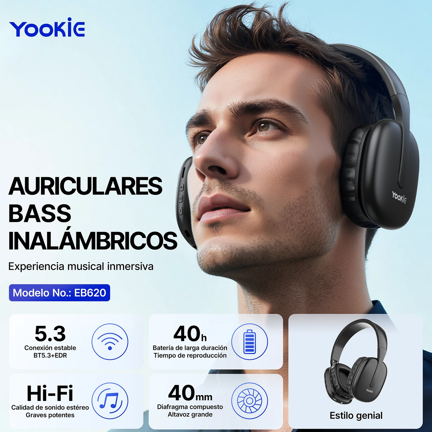 Diadema de sonido | Yookie EB620