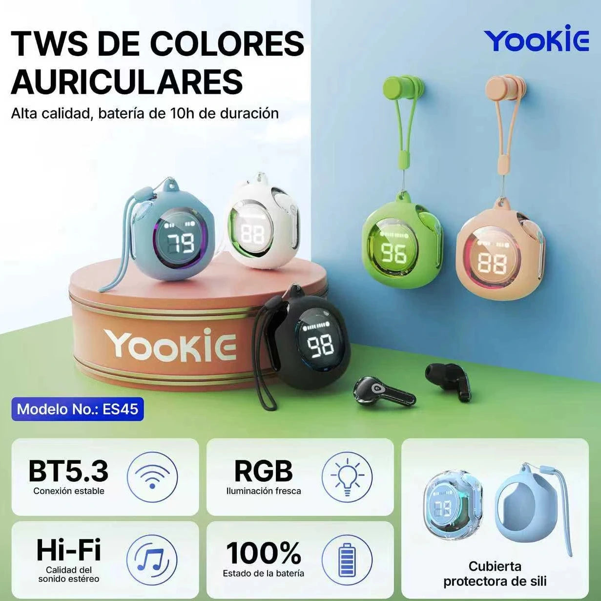 Audífonos Inalámbricos | Yookie ES45