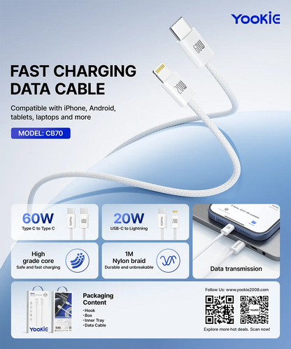 Cable de Carga | Yookie CB70