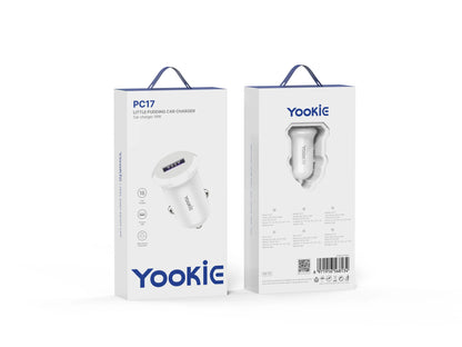 Cargador carga rápida para carro | YooKiE PC17 18W