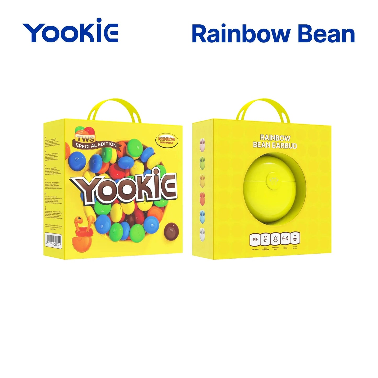 Auriculares Inalámbricos | YOOKIE Rainbow Bean