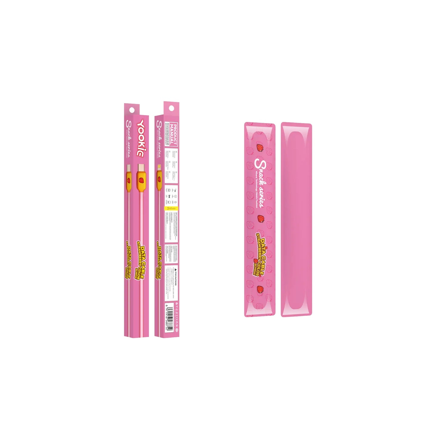 Cable de datos de carga | Yookie Strawberry Bar Sweeten